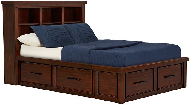 Napa Dark Tone 6 drawer Bookcase Storage Bed Baby Kids Beds